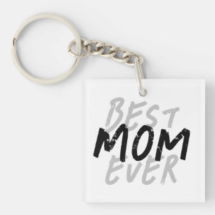 Meilleure Maman Moderne Grunge Noir et Gris
