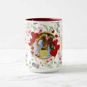 Meilleure Maman Mug Fleurie Photo pour la Fête des