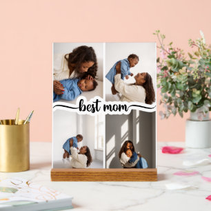 Meilleure Maman Personnalisée 4 Photo Collage