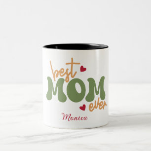 Meilleure Maman Personnalisée Mug Nom Script