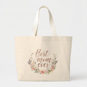 Meilleure Maman - Sac fourre-tout en toile avec éc