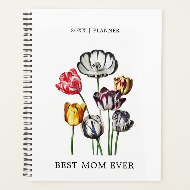 Meilleure maman Vintage Tulip (Devant)