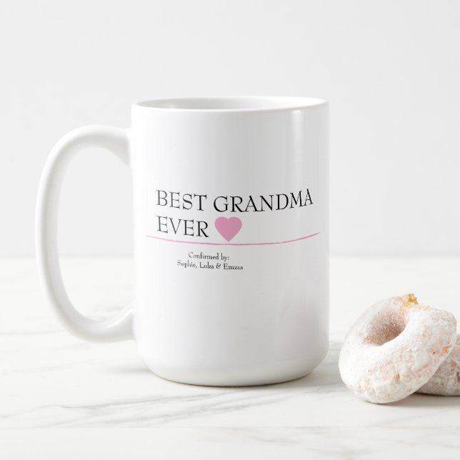 Meilleure mamie Jamais Mug - Confirmé par les peti (Avec donut)