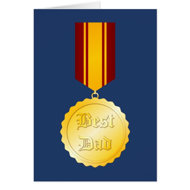 Meilleure médaille papa Broch Fête du Père (Devant)