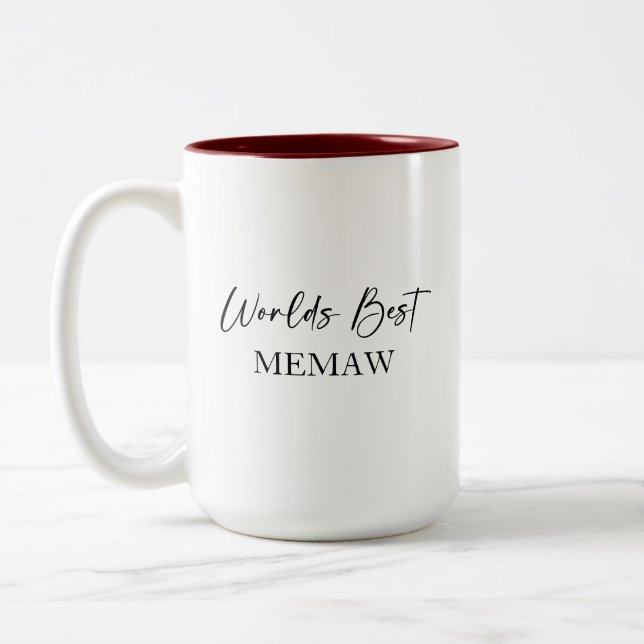 Meilleure mémo et la plus aimée Mug personnalisée  (Gauche)