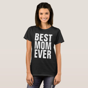 MEILLEURE MOM JAMAIS T-shirts noirs