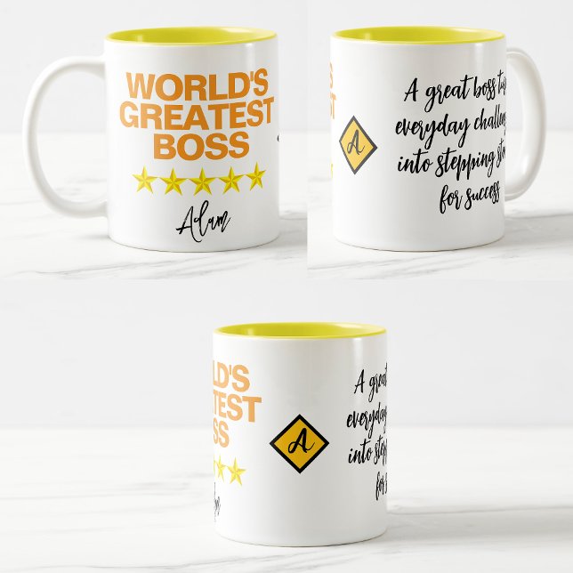 Meilleure Mug Boss du monde (Nom de la citation in (World's greatest boss mug
)
