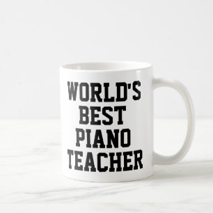 Meilleure Mug Cadeau Enseignant Piano au monde