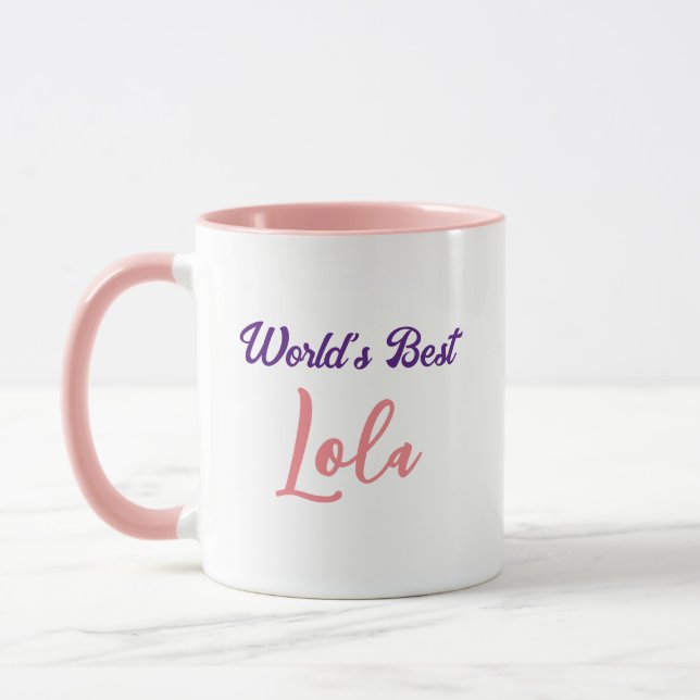 Meilleure Mug de café Lola au monde (Gauche)