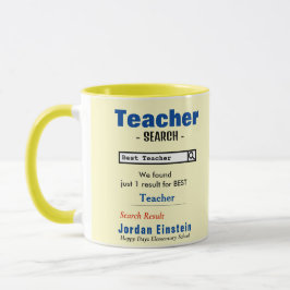 Meilleure Mug d'enseignant sur mesure drôle