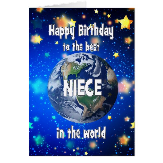 Meilleure Nièce Au Monde Anniversaire (Devant)