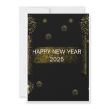 MEILLEURE NOUVELLE ANNÉES VOEUX Golden Carte de va