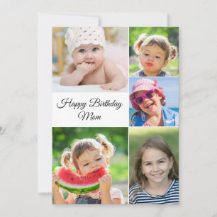 Meilleure photo collage photo Anniversaire carte d
