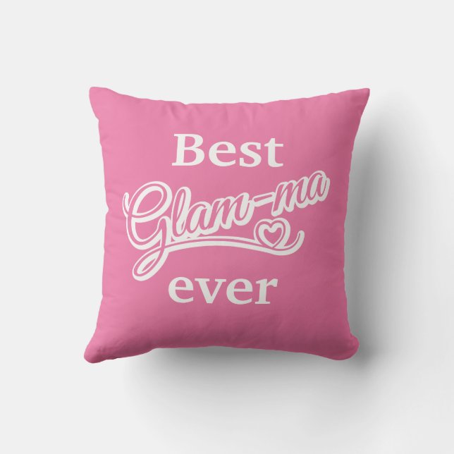 Meilleure photo Glamma Ever blanc/rose Coussin (Verso)