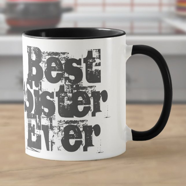 Meilleure Soeur Jamais - Mug à café à deux tons fr (Créateur téléchargé)