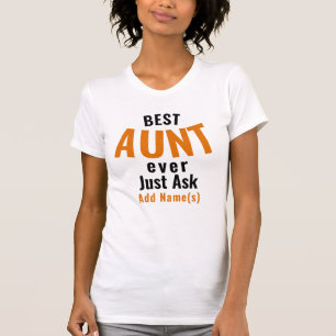 Meilleure Tante Jamais. Personnaliser T-Shirt