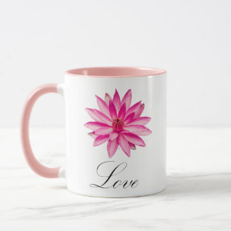 Meilleure tasse d'amour de lotus