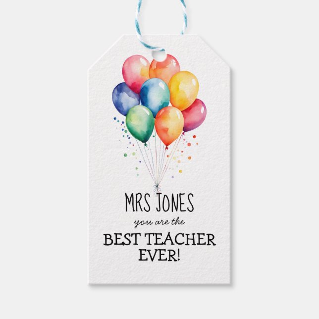 meilleures étiquettes de cadeaux pour les enseigna (Devant)