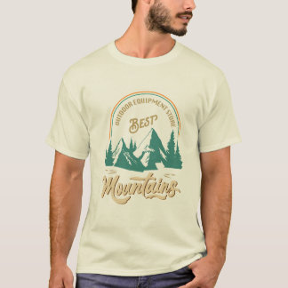 Meilleures Montagnes Équipement extérieur T-shirt 