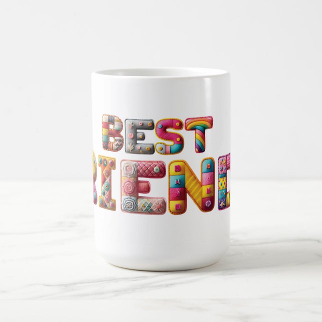 Meilleurs Amis Arts et Artisanat tasse de café (Centre)
