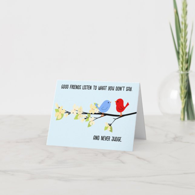 Meilleurs amis pliés Carte de remerciements (Devant)
