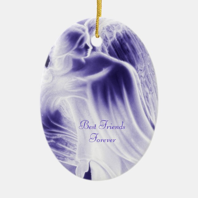 Meilleurs Amis pour toujours Blue Angel - Ornement (Devant)