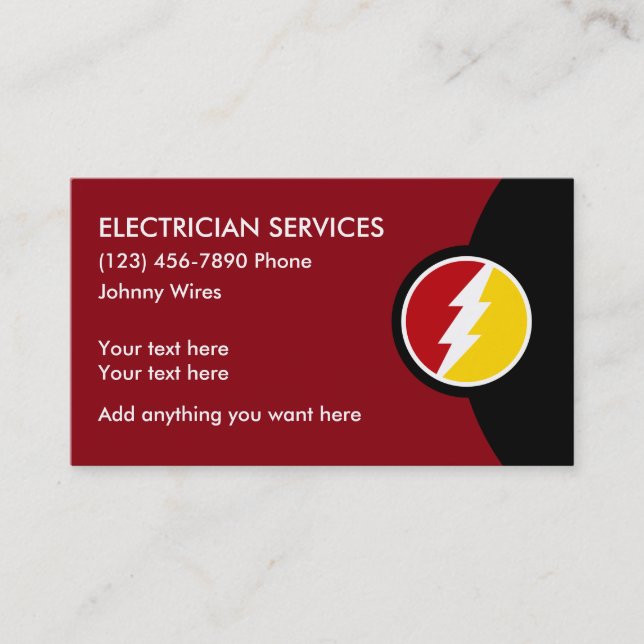 Meilleurs Cartes de visite de services électroniqu (Devant)