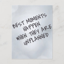 Meilleurs moments Carte postale Inspirative