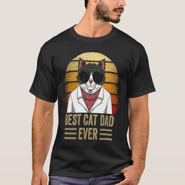 Meilleurs T-shirts Cad Dad Ever Cool Père Cat Dadd (Devant)