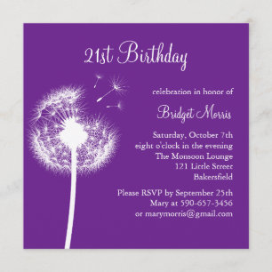 Meilleurs voeux 21ème invitation d'anniversaire