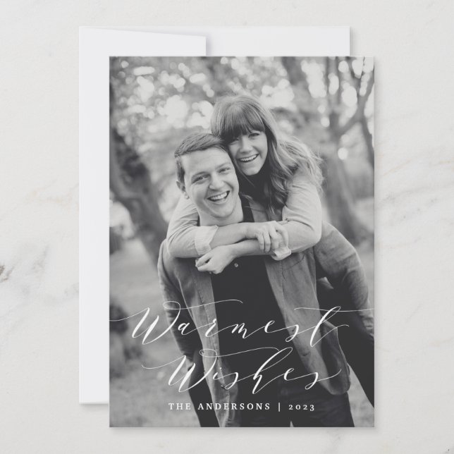 Meilleurs Vœux | Carte de vœux de fêtes (Devant)