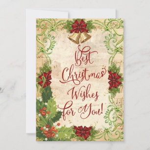 Meilleurs voeux de Noël pour vous ! Carte de voeux