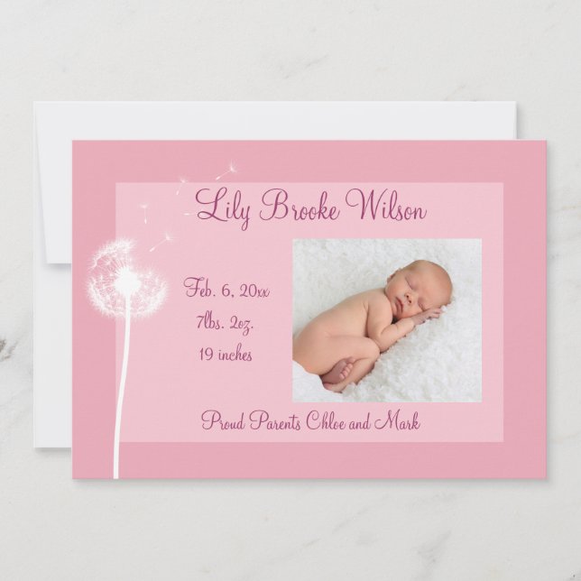 Meilleurs voeux ! ! ! Faire-part de naissance 1 (r (Devant)