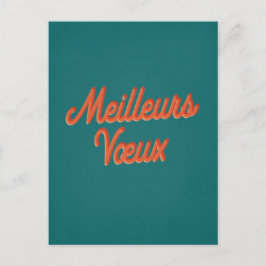 Meilleurs Voeux - Neujahr Französisch Vintag Postkarte