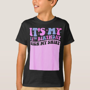 Mein 11. Geburtstag Unterschreib mein Shirt Cute G