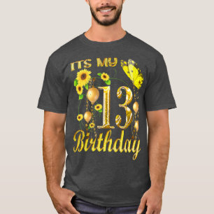 Mein 13. Geburtstag 13 Jahre alt Mädchen Sonnenblu T-Shirt