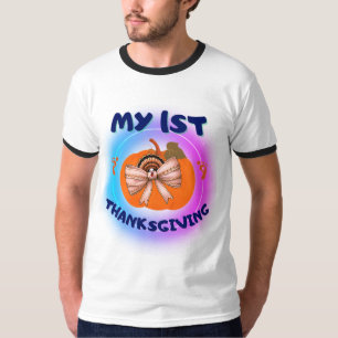Mein 1. Erntedank - Coquette-Truthahn auf T-Shirt