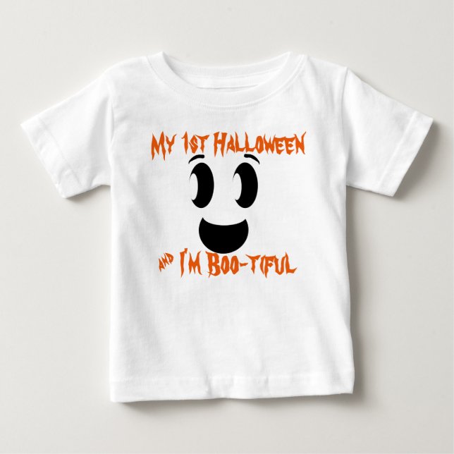 Mein 1. Halloween-Geist Baby T-shirt (Vorderseite)