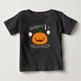 Mein 1. Halloween Ghost Pumpkin Personalisiert Baby T-shirt