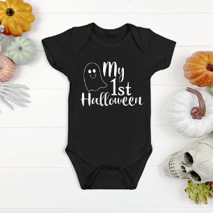 Mein 1. Halloween Niedliches Baby Ghost Strampler