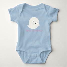 Mein 1. Halloween Pink & Blue Ghost Personalisiert Baby Strampler