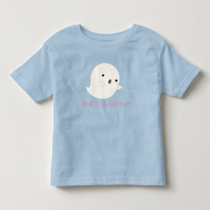 Mein 1. Halloween Pink & Blue Ghost Personalisiert Kleinkind T-shirt
