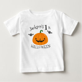 Mein 1. Halloween Pumpkin Personalisiert Baby T-shirt