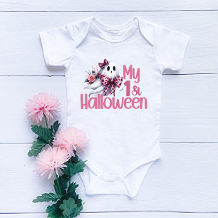 Mein 1. Halloween Süßes Outfit Lustiges Baby-Mädch Baby Strampler