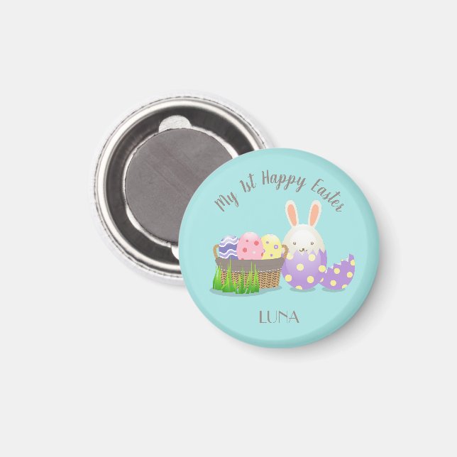 Mein 1. Happy Oster Magnet (Vorderseite/Rückseite)