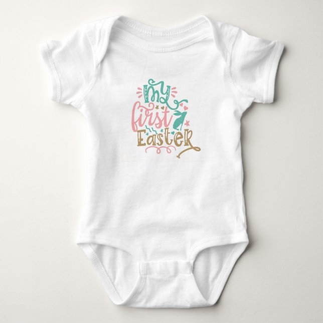 Mein 1. Oster, Ostern Baby Strampler (Vorderseite)