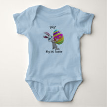 Mein 1. Ostersonne mit einem Ei-Baby-Bodysuit