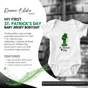 Mein 1. St. Patrick's Day Baby-Body Strampler