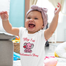 Mein 1. Valentinstag – Süßer Elefant mit Herz