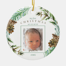 Mein 1. Weihnachten als Tante Name Foliage Foto